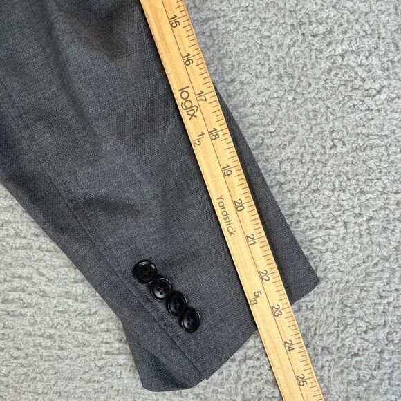 UNTUCKit  Palazzo Blazer Wool Mens 48R Italian Woven Gray Work Business Casual - Picture 16 of 16
